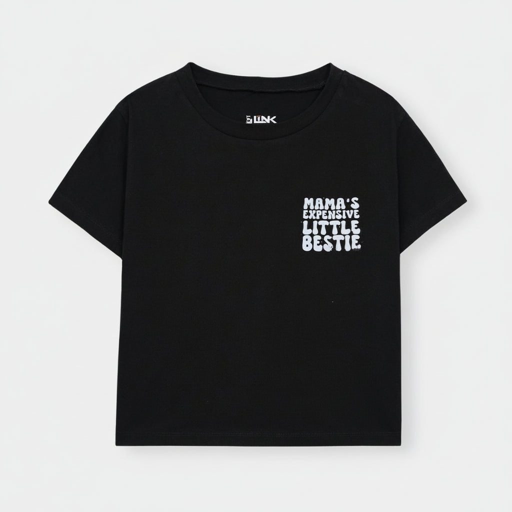 Women's Black Graphic Tee