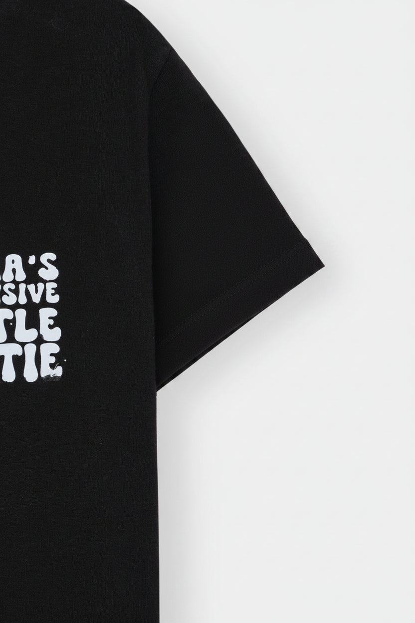 Women's Black Graphic Tee