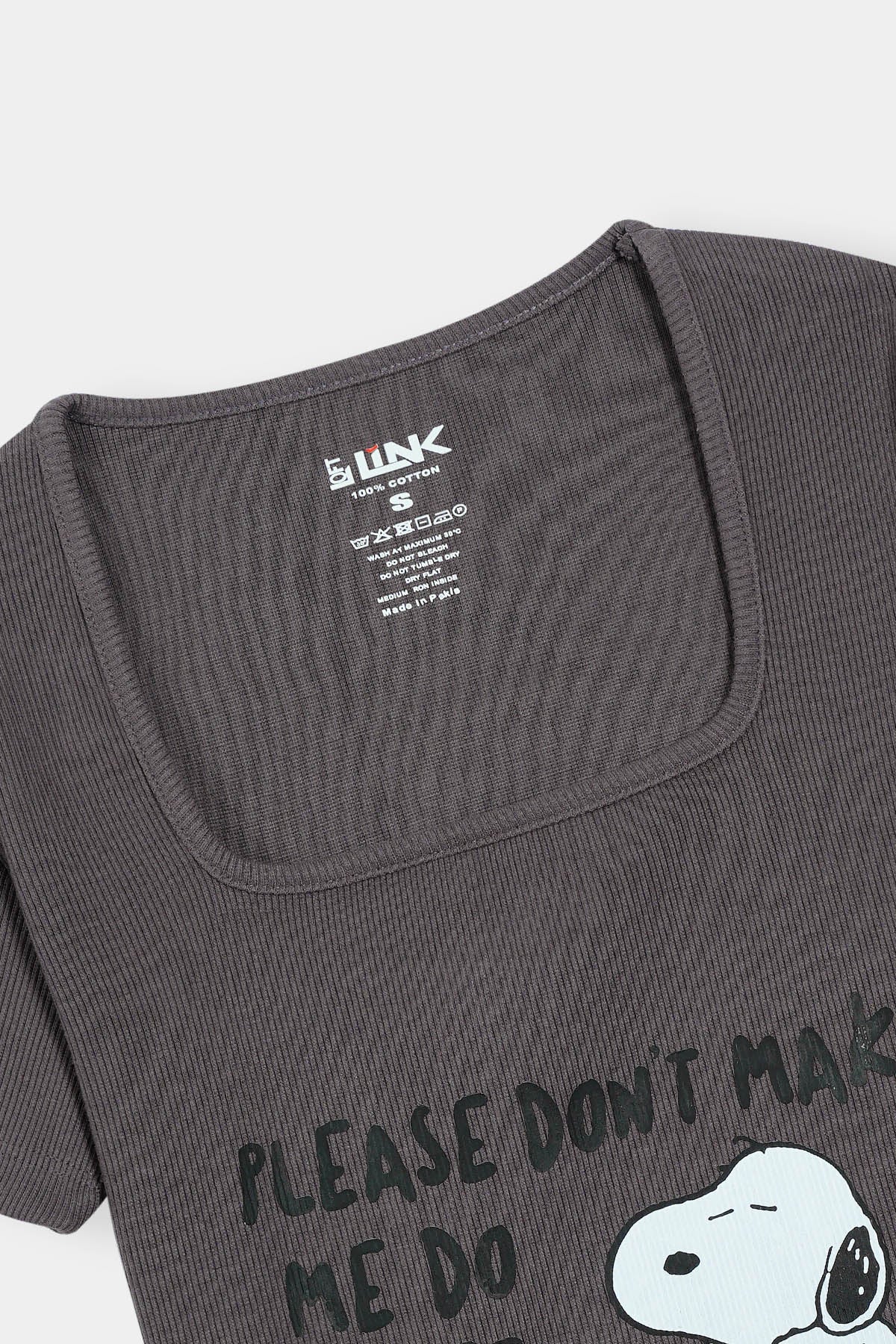 Women’s Charcoal Square Neck Tee