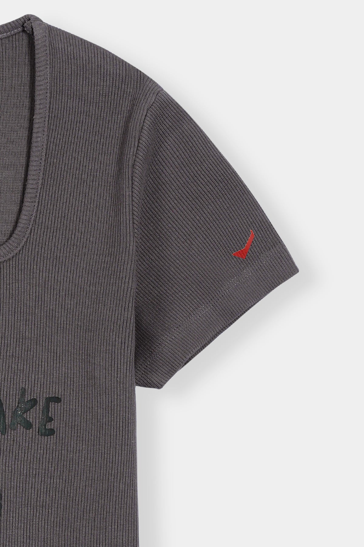 Women’s Charcoal Square Neck Tee
