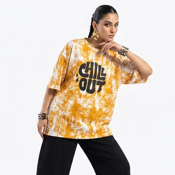 Women Chill Out Printed Tee Shirt
