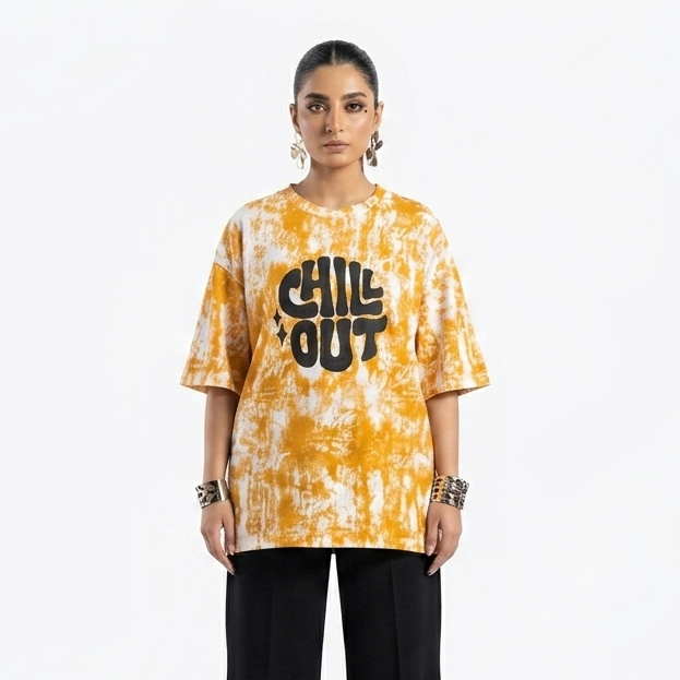 Women Chill Out Printed Tee Shirt